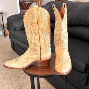 Dan Post Campo Western Cowboy Boots Tan Leather Size 9.5 D Men’s USA